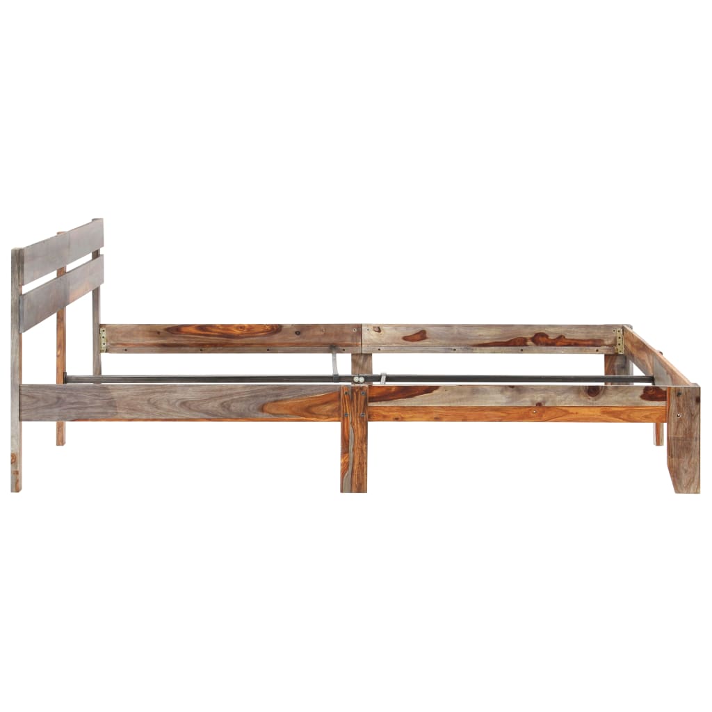 sengeramme uden madras 200x200 cm massivt træ