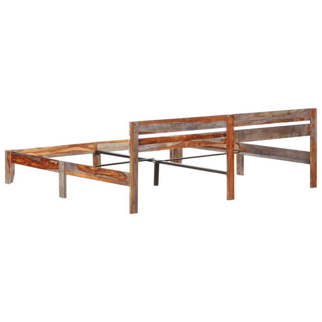 sengeramme uden madras 200x200 cm massivt træ