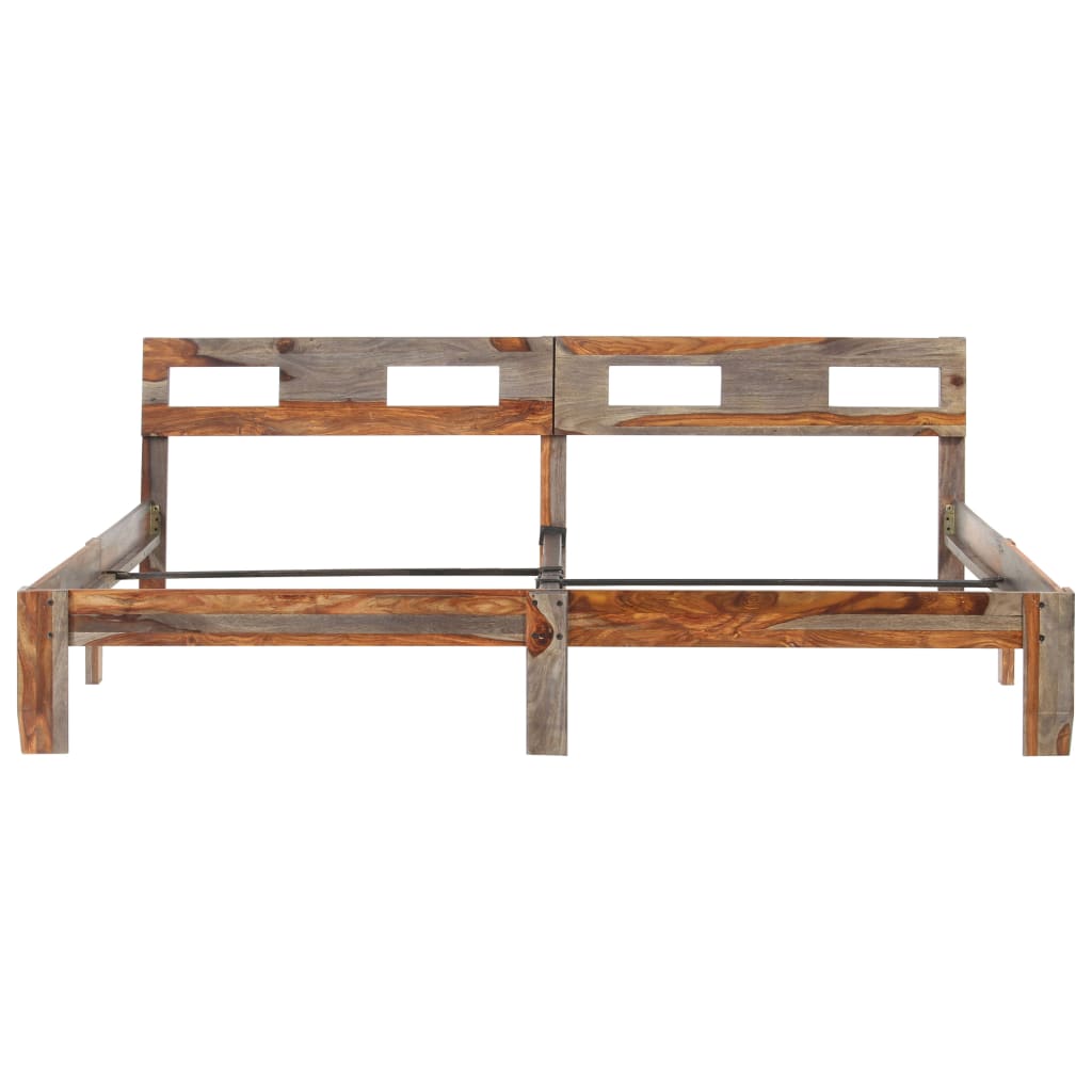 sengeramme uden madras 200x200 cm massivt træ