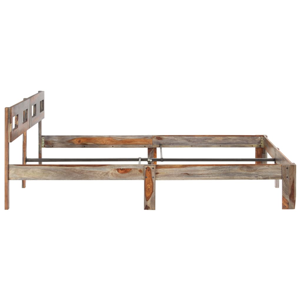 sengeramme uden madras 200x200 cm massivt træ