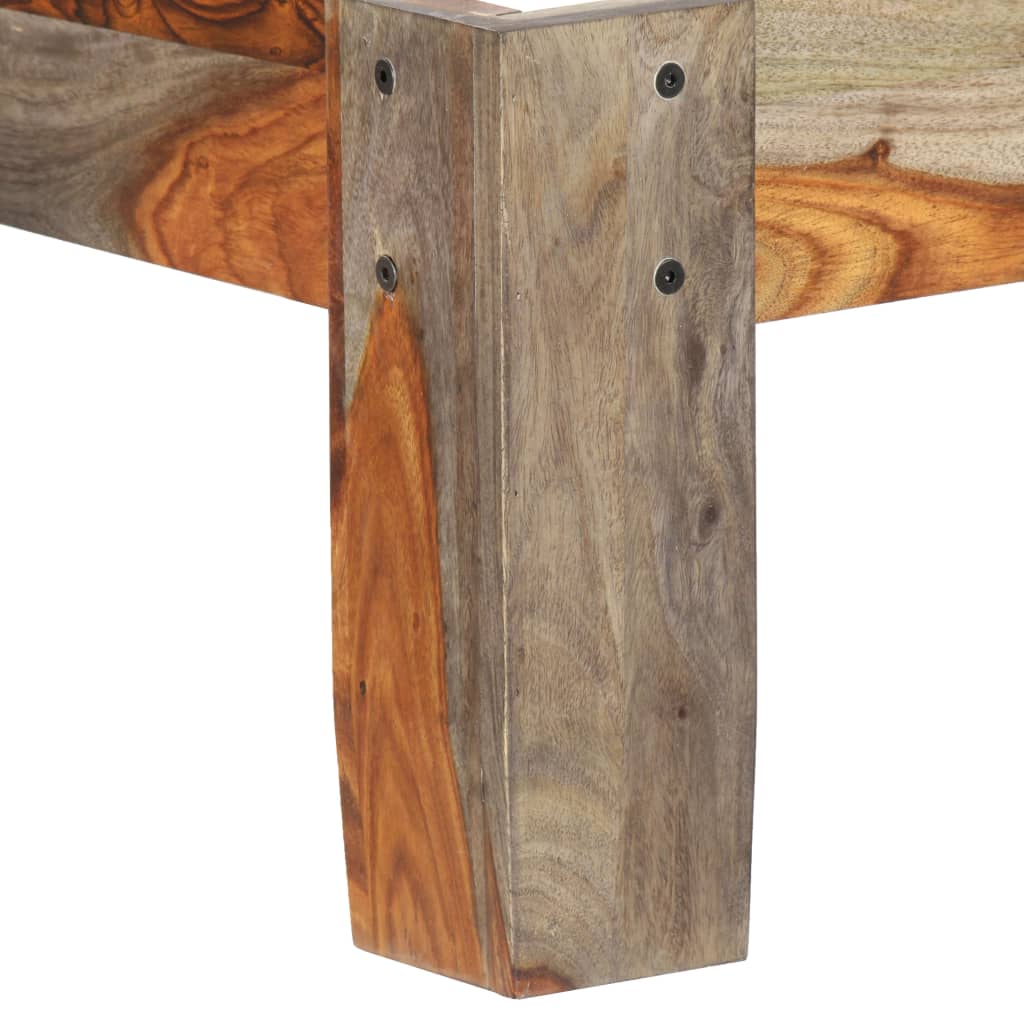 sengeramme uden madras 200x200 cm massivt træ