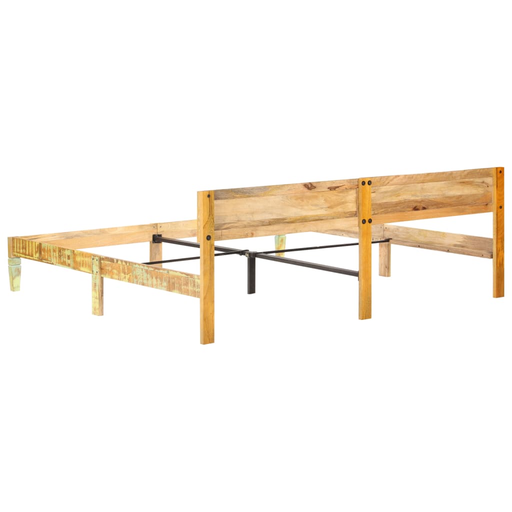sengestel 200x200 cm massivt genbrugstræ