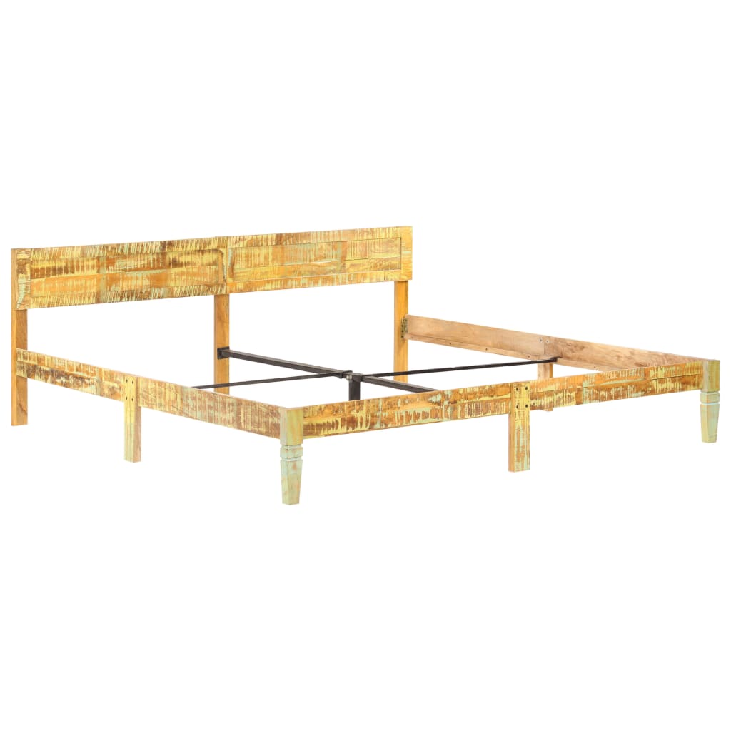 sengestel 200x200 cm massivt genbrugstræ