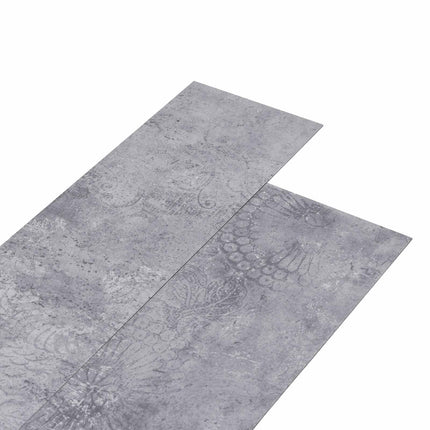 Gulvplanker 36 pcs Cement Grå 5,02 m² PVC
