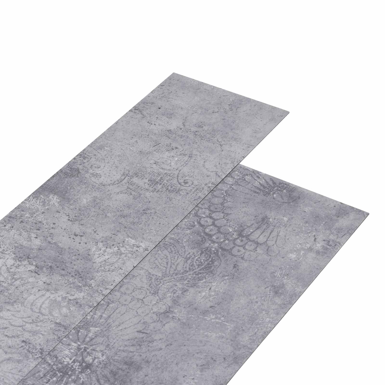 Gulvplanker 36 pcs Cement Grå 5,02 m² PVC
