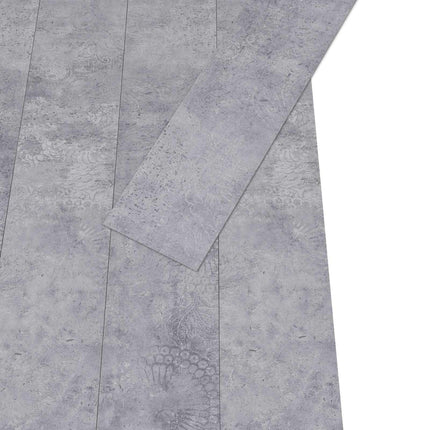 Gulvplanker 36 pcs Cement Grå 5,02 m² PVC