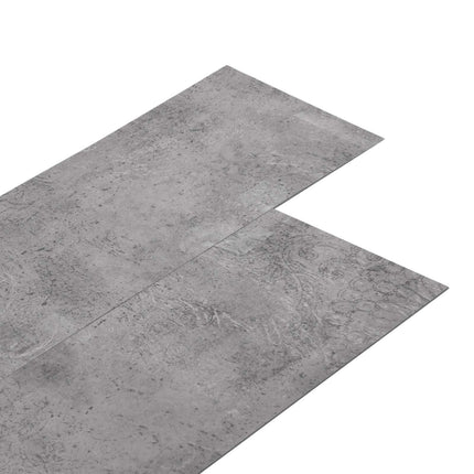 Gulvplanker 18 pcs Cement Brun 5,26 m² PVC
