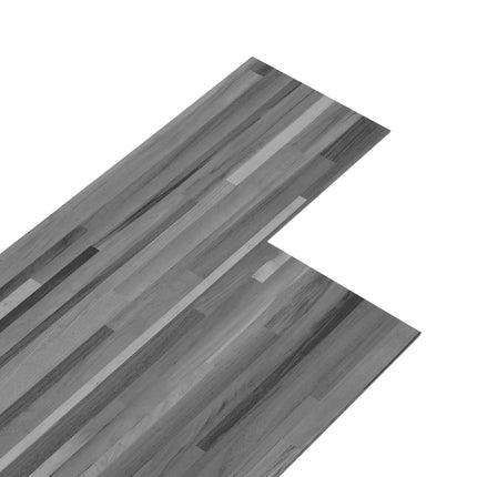 Gulvplanker Stribet grå 5,26 m² 18 stk. PVC