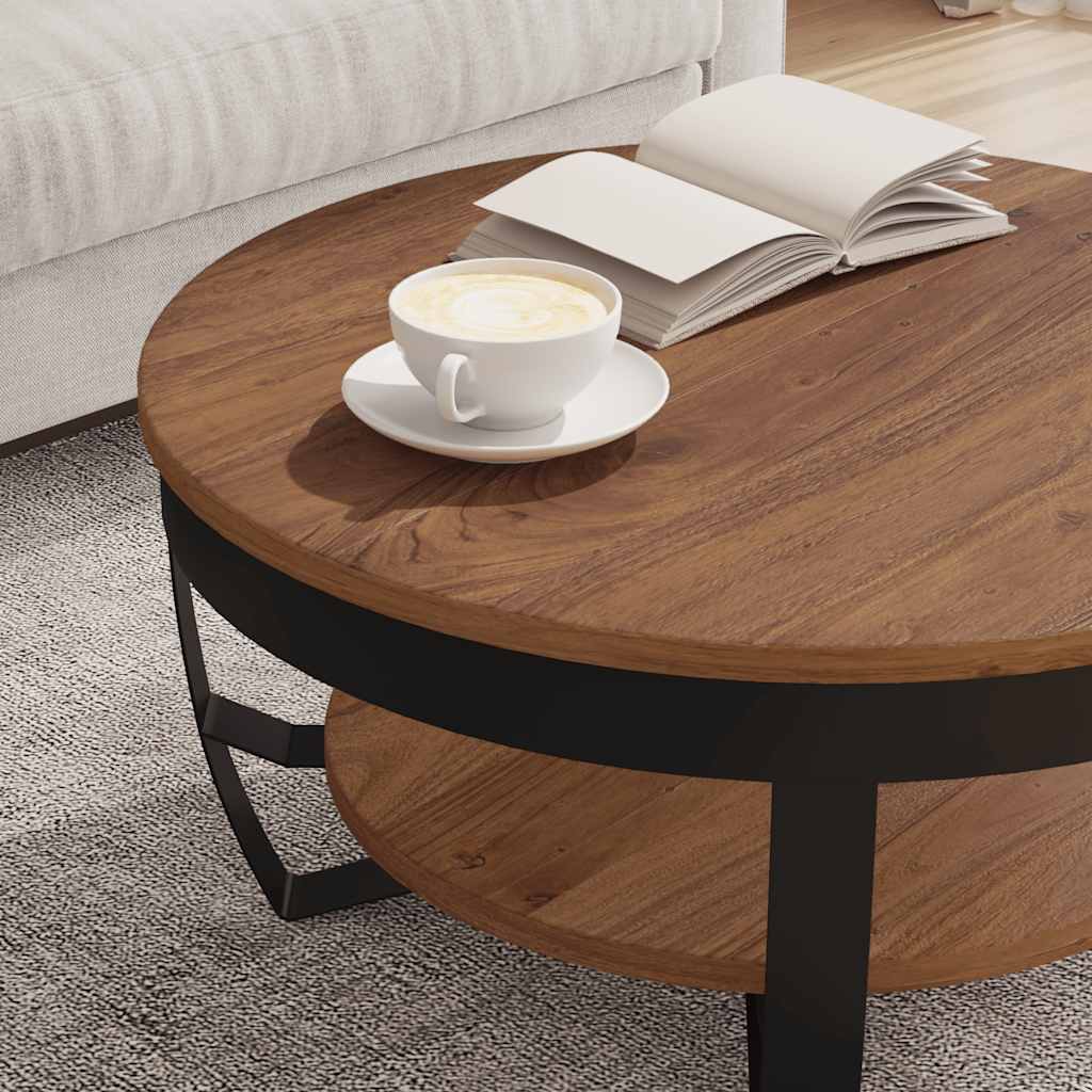 sofabord 65x65x32 cm massivt akacietræ