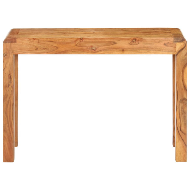 konsolbord 110x40x76 cm massivt akacietræ med honningfinish