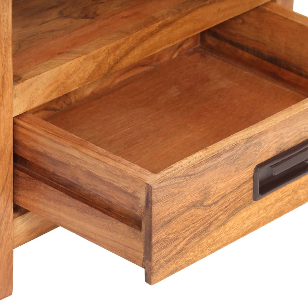 natbord 40x30x60 cm massivt akacietræ med honningfinish