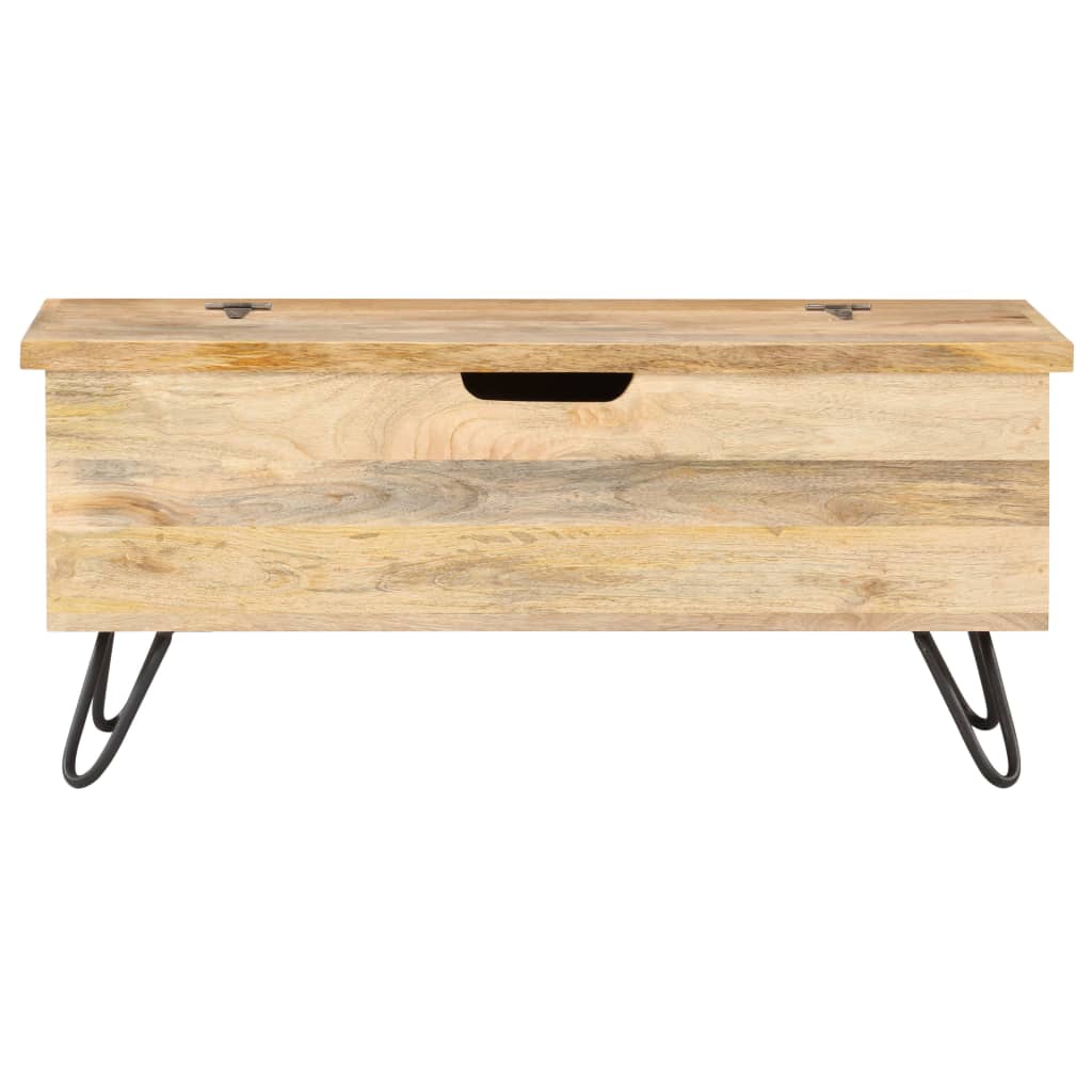 opbevaringskiste 90x40x45 cm massivt mangotræ