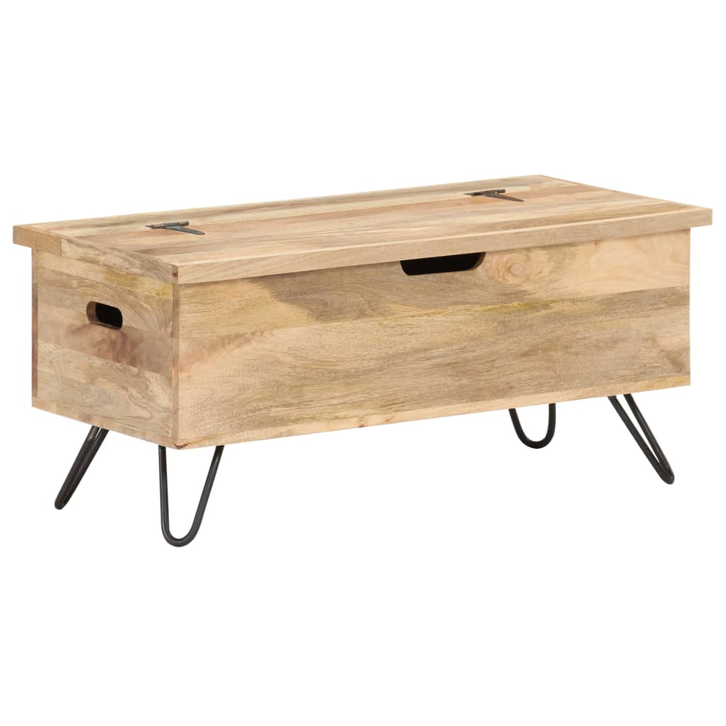 opbevaringskiste 90x40x45 cm massivt mangotræ