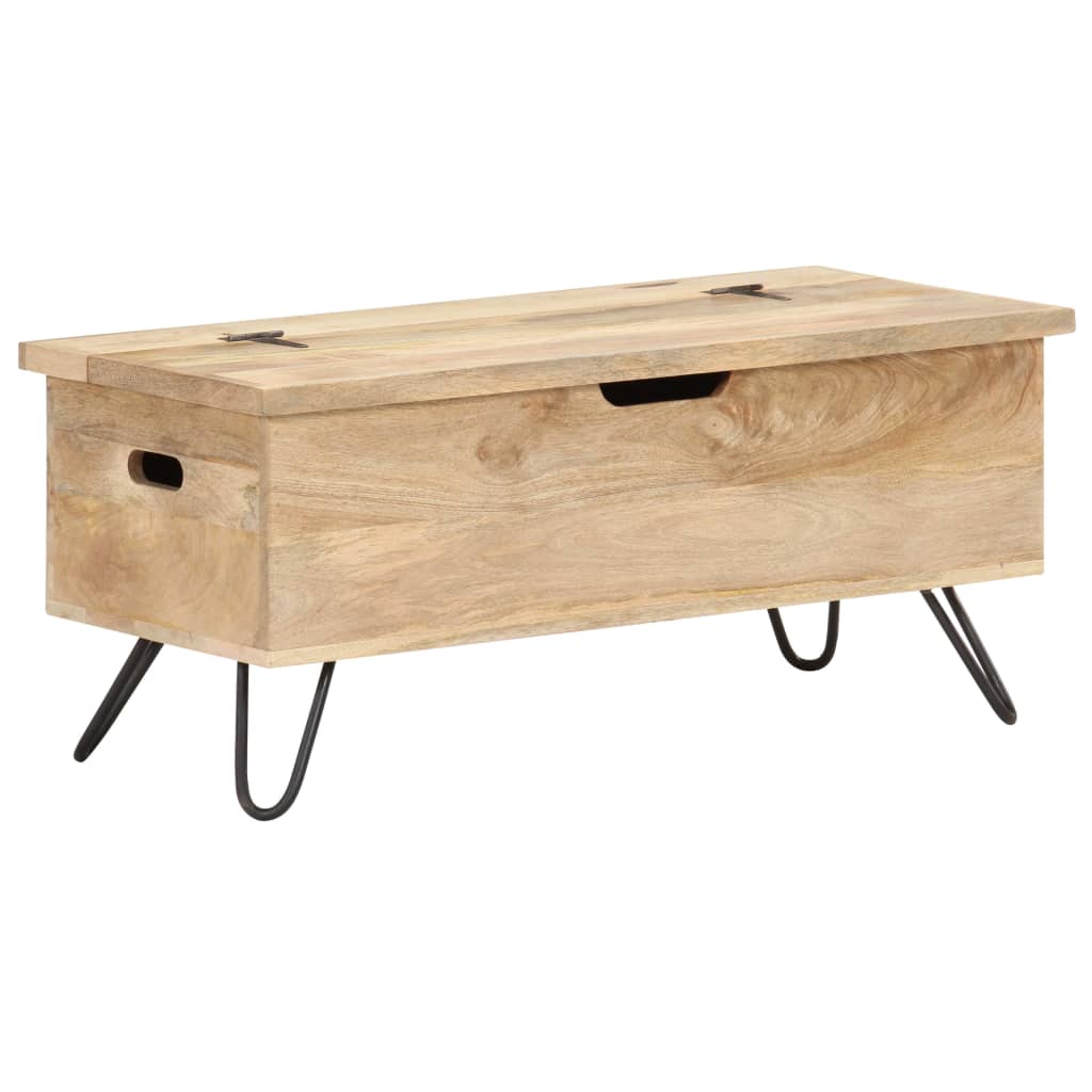 opbevaringskiste 90x40x45 cm massivt mangotræ