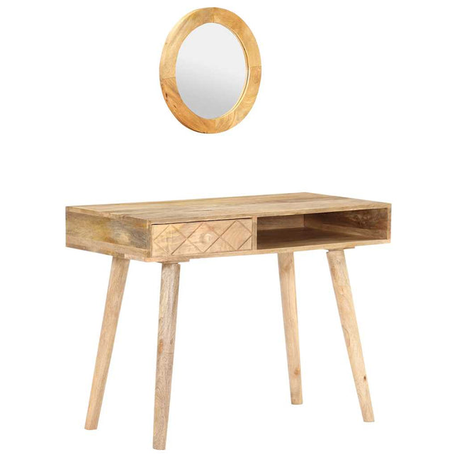 kosmetikbord 100x50x76 cm massivt mangotræ