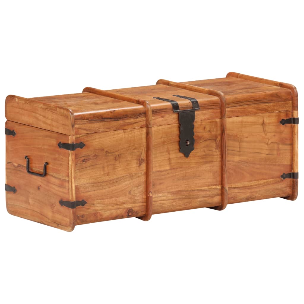 opbevaringskiste 90x40x40 cm massivt akacietræ