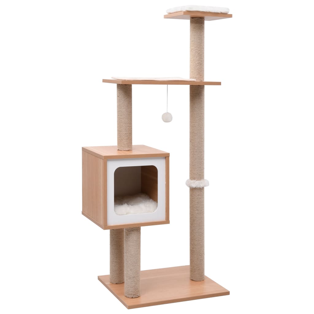 kradsetræ med kradsemåtte sisal 123 cm
