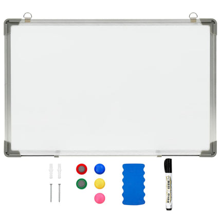 magnetisk whiteboard 50x35 cm stål hvid