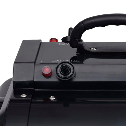 hundehårtørrer dobbelt motor sort