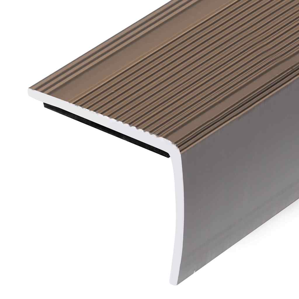 trappelister 5 stk. L-facon 90 cm aluminium brun