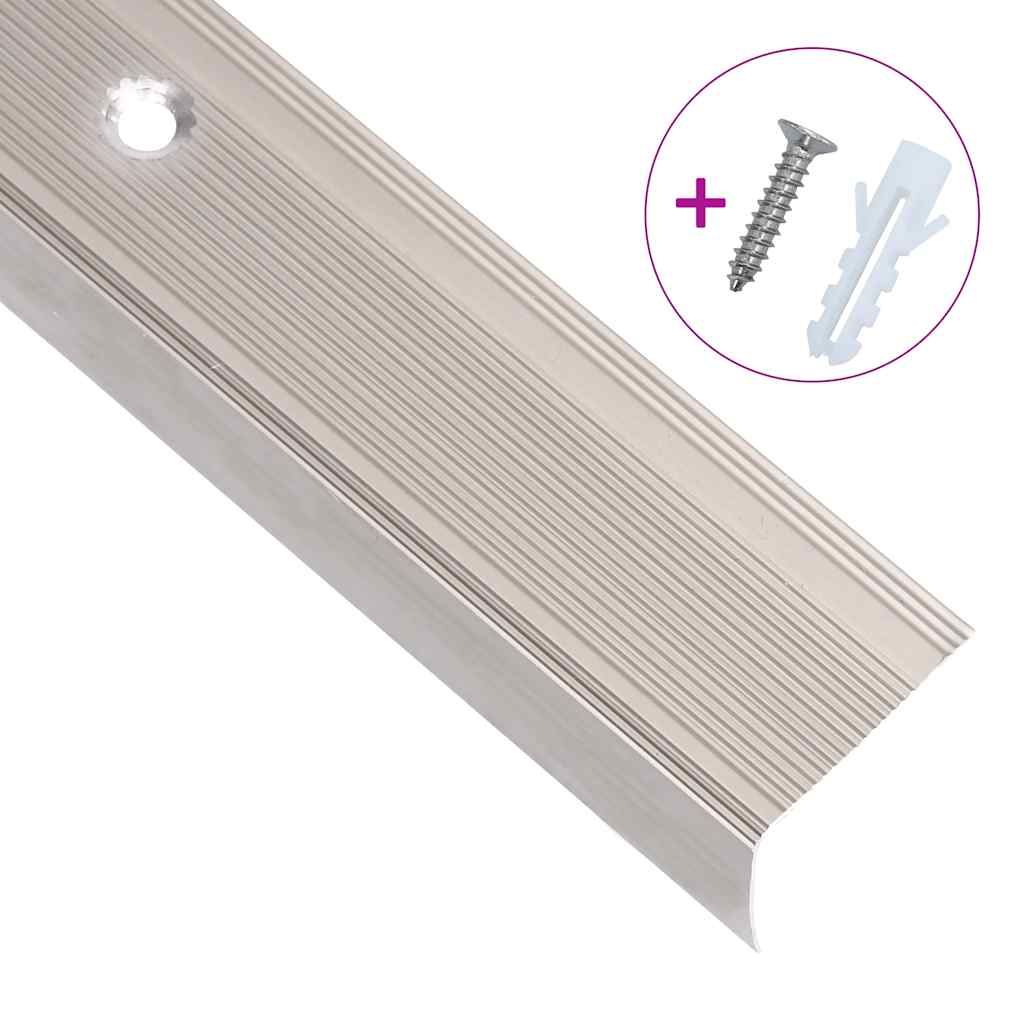 trappelister 5 stk. L-facon 90 cm aluminium champagnefarvet