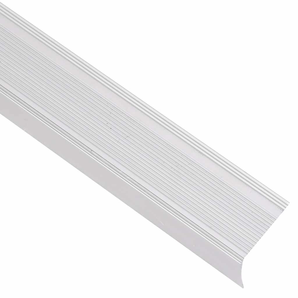 trappelister 5 stk. L-facon 100 cm aluminium sølvfarvet