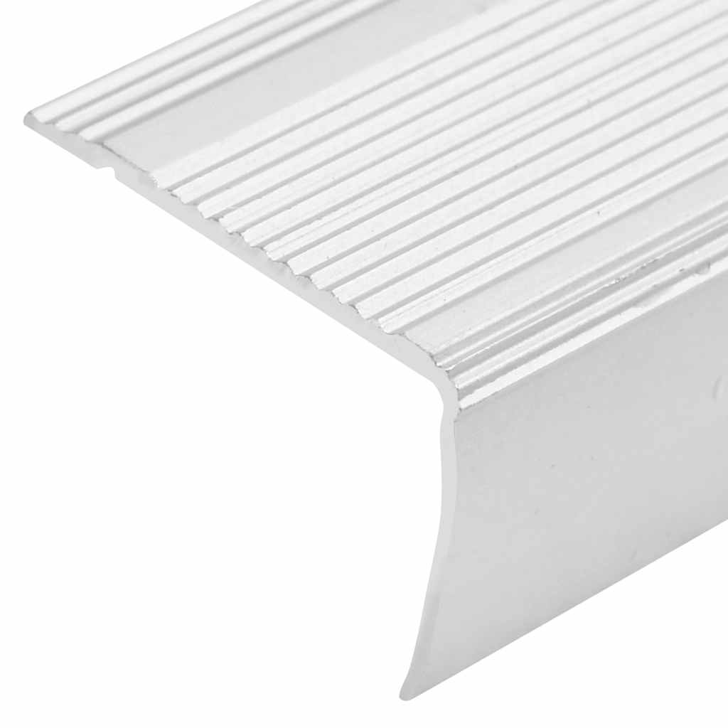 trappelister 15 stk. L-facon 100 cm aluminium sølvfarvet