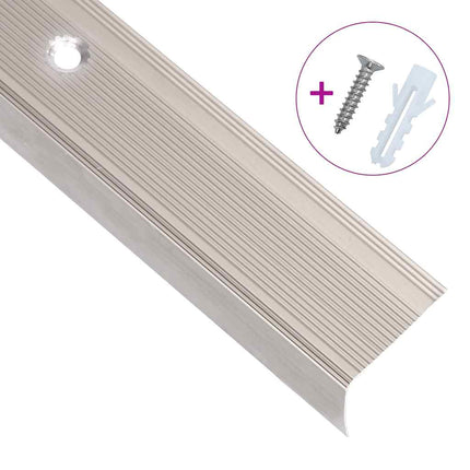 trappelister 15 stk. L-facon 100 cm aluminium champagnefarvet