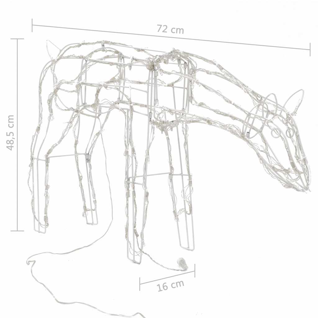 juledekoration i 3 dele rensdyr 229 LED'er