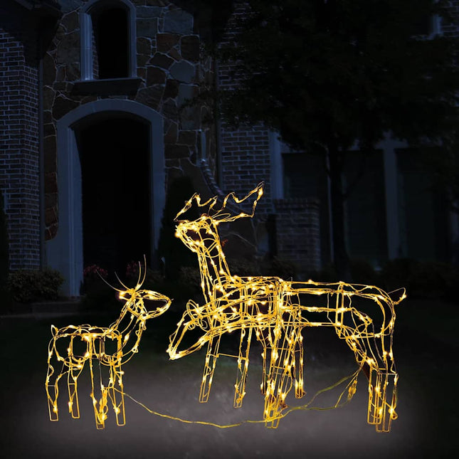 juledekoration i 3 dele rensdyr 229 LED'er