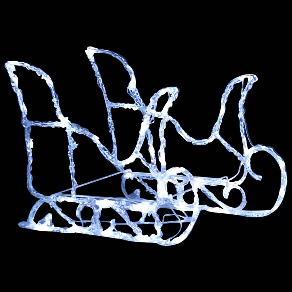 rensdyr og kane julefigur 160 LED'er 130 cm akryl