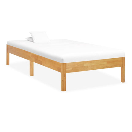 sengestel 90 x 200 cm massivt egetræ
