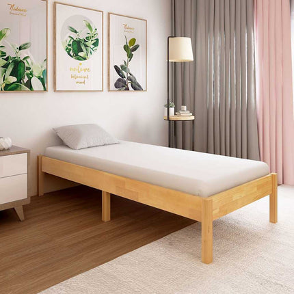 sengestel 90 x 200 cm massivt egetræ