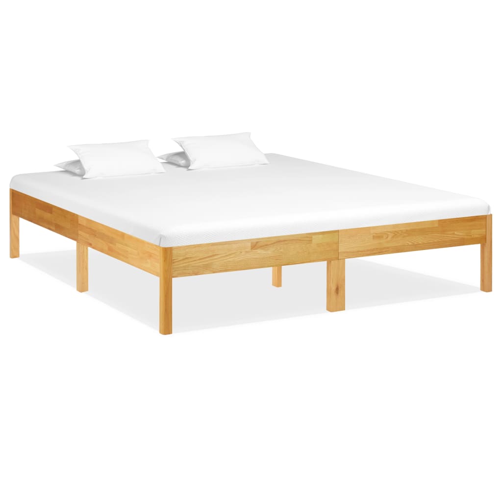 sengestel 180x200 cm massivt egetræ