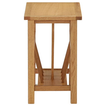 magasinstativ 45x27x42 cm massivt egetræ