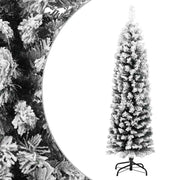 smalt kunstigt juletræ med sne 150 cm PVC grøn