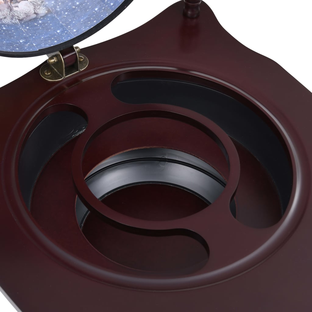 fritstående globusbarskab til vin eukalyptustræ grøn