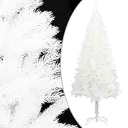 kunstigt juletræ med naturtro nåle 120 cm hvid