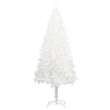 kunstigt juletræ med naturtro nåle 150 cm hvid