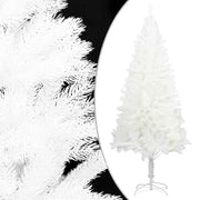 kunstigt juletræ med naturtro nåle 240 cm hvid