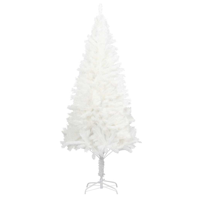 kunstigt juletræ med naturtro nåle 240 cm hvid