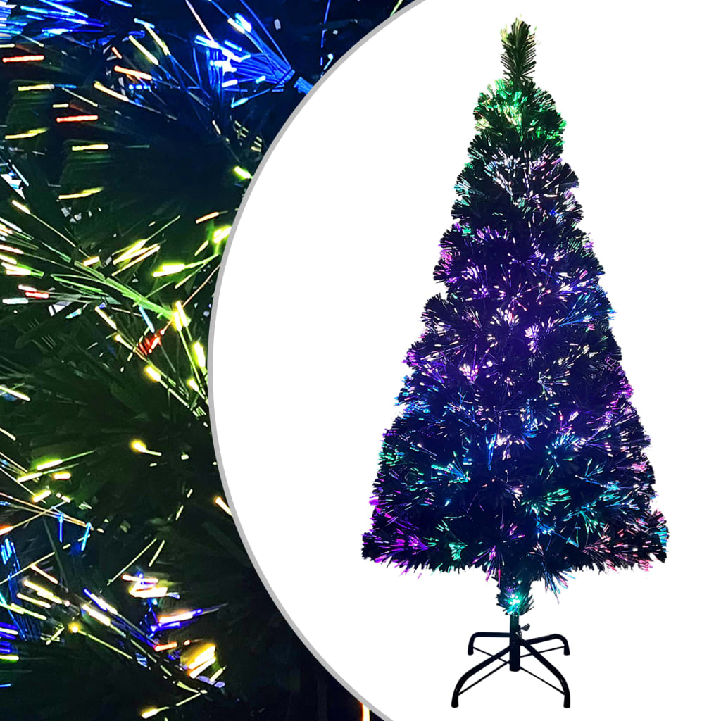 kunstigt juletræ med juletræsfod 120 cm fiberoptik