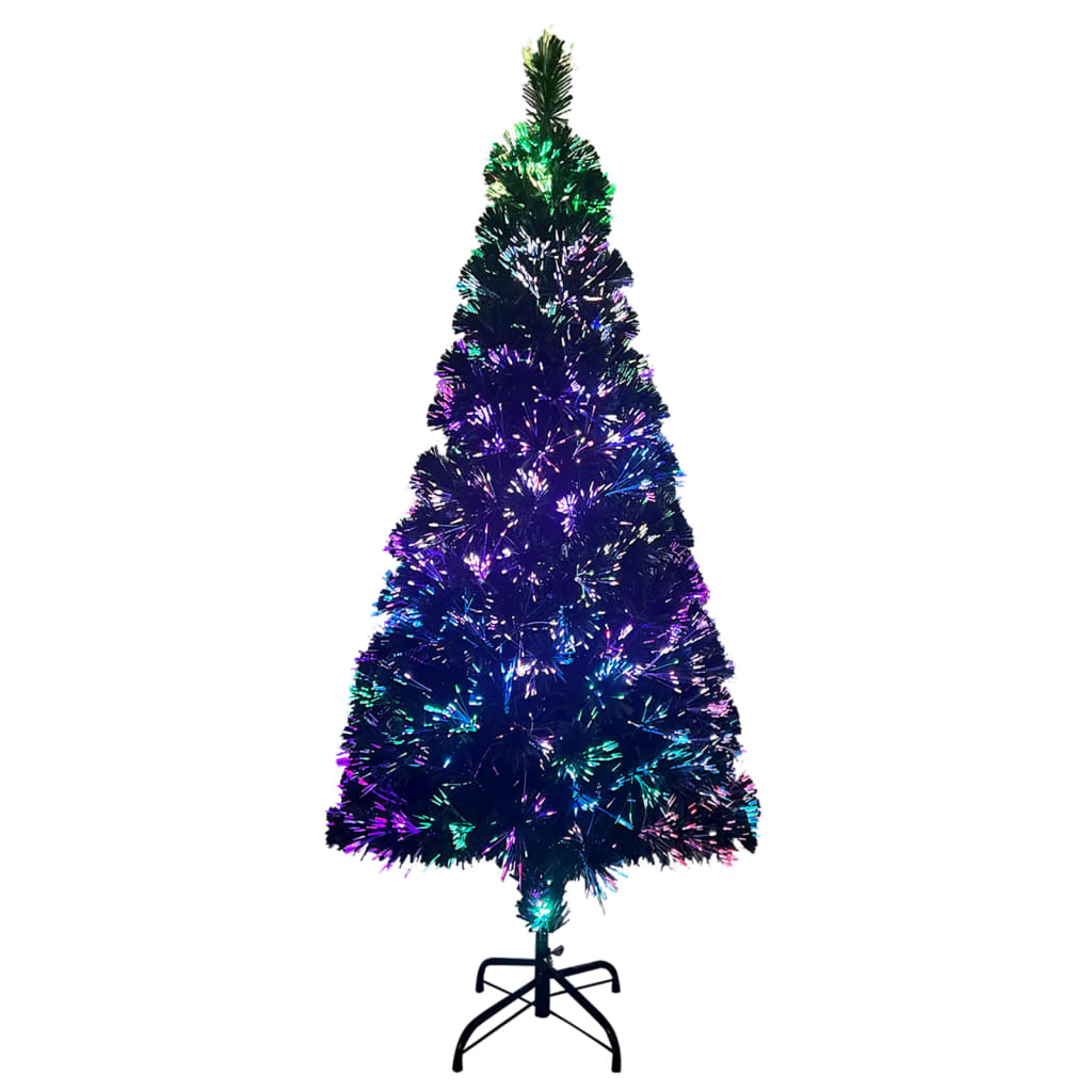 kunstigt juletræ med juletræsfod 240 cm fiberoptik grøn