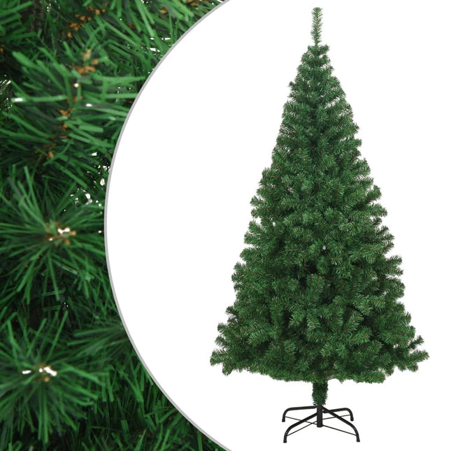 kunstigt juletræ med tykke grene 180 cm PVC grøn