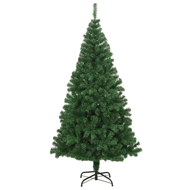 kunstigt juletræ med tykke grene 180 cm PVC grøn