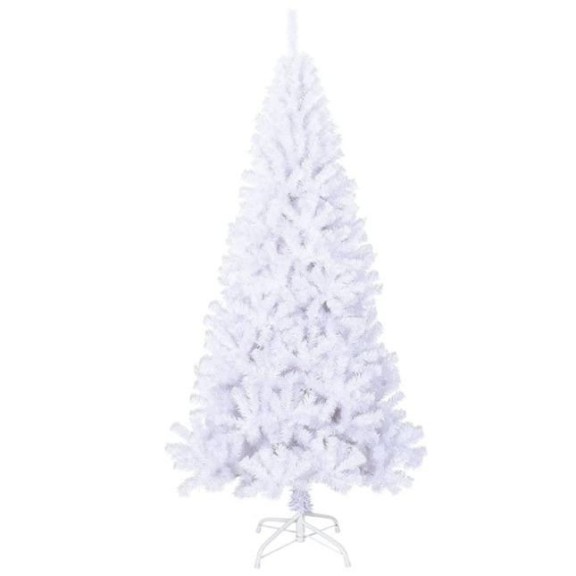 kunstigt juletræ med tykke grene 240 cm PVC hvid
