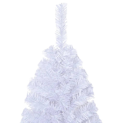 kunstigt juletræ med tykke grene 240 cm PVC hvid