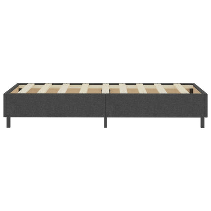 seng med boxmadras 100x200 cm stof mørkegrå
