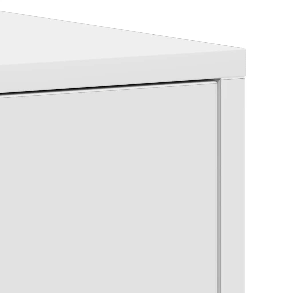 badeværelsesskab 30x30x183,5 cm konstrueret træ hvid