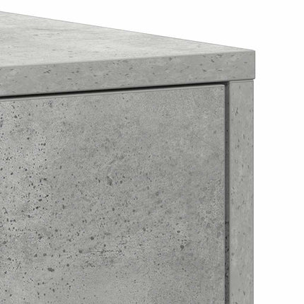 badeværelsesskab 30x30x183,5 cm konstrueret træ betongrå